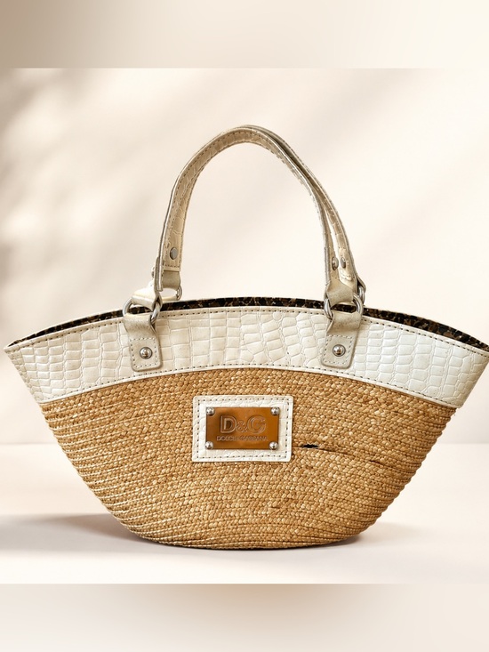 Dolce & Gabbana Handbags - RARE DOLCE & GABBANA BASKET TOTE